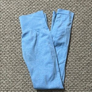 Blue High-Waisted Leggings